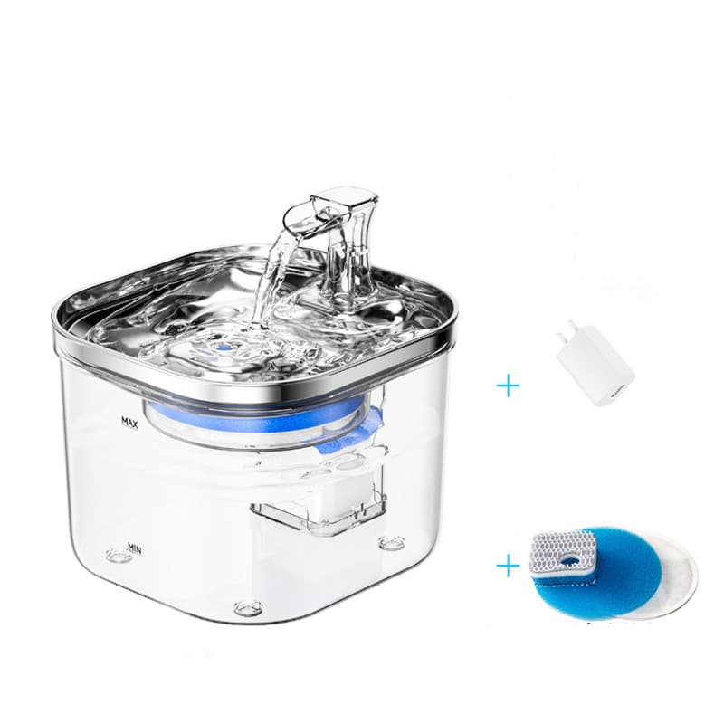 Pet Cat Dog Stainless Steel Automatic Circulation Water Dispenser Int…